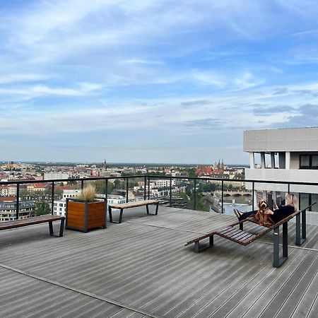Family House By The River Odra -Panoramic Terrace - 3Room Apartment With 2 Separate Bedrooms And 2 Balconies By Wroapart-Pl- Perfect For Family & Business Stays Wroclaw Exterior photo