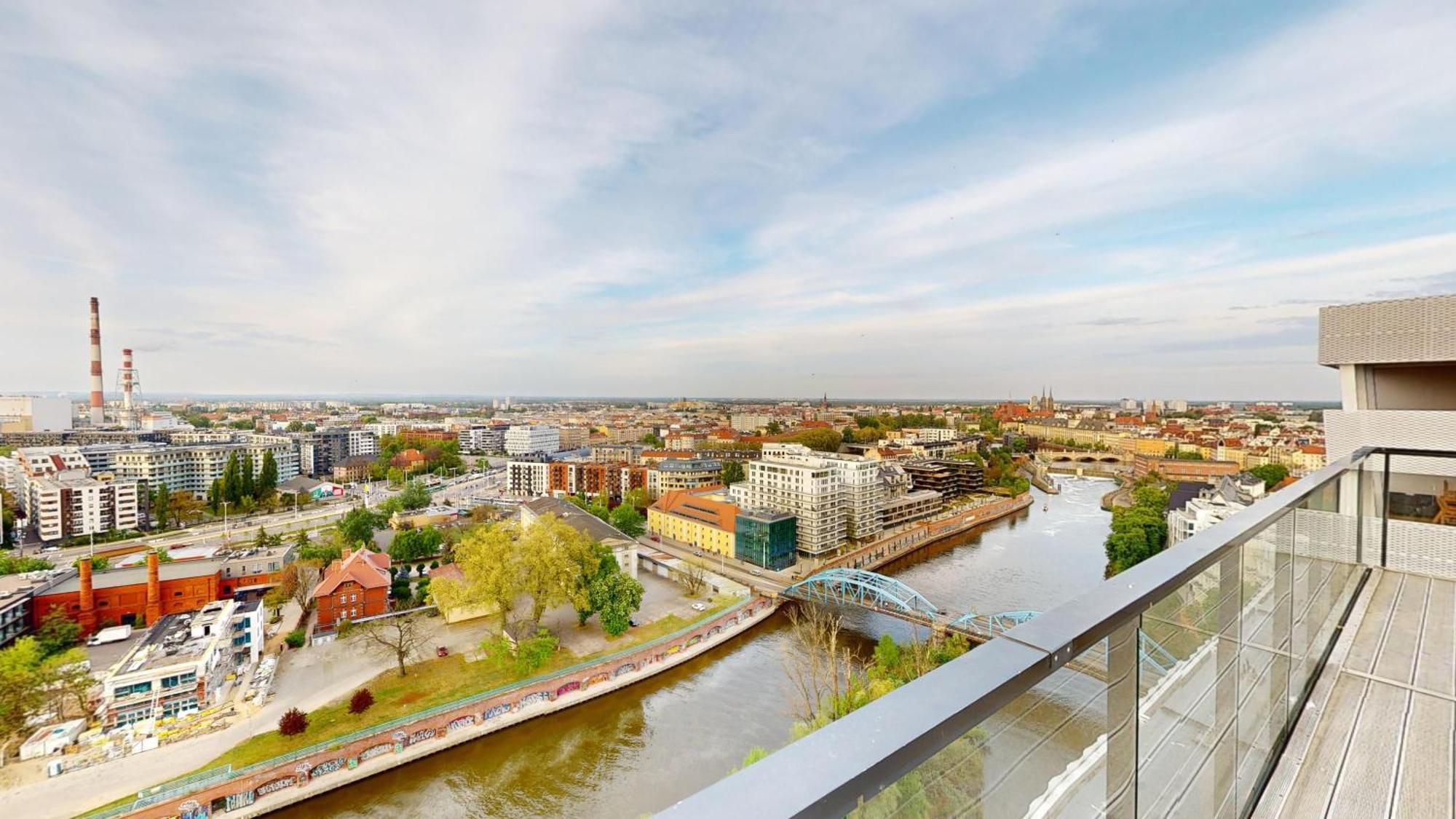 Family House By The River Odra -Panoramic Terrace - 3Room Apartment With 2 Separate Bedrooms And 2 Balconies By Wroapart-Pl- Perfect For Family & Business Stays Wroclaw Exterior photo