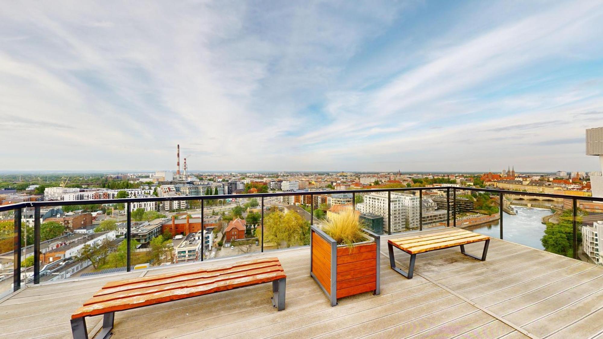 Family House By The River Odra -Panoramic Terrace - 3Room Apartment With 2 Separate Bedrooms And 2 Balconies By Wroapart-Pl- Perfect For Family & Business Stays Wroclaw Exterior photo