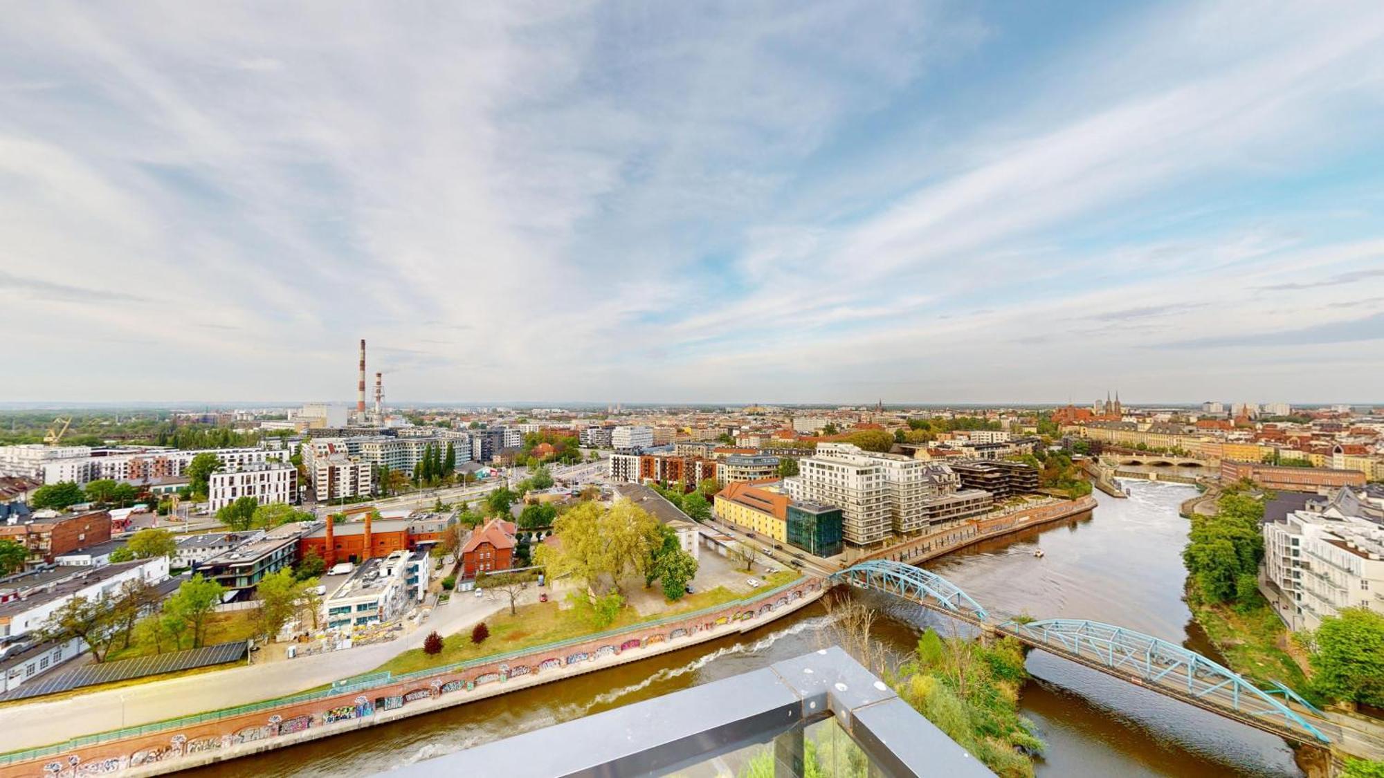 Family House By The River Odra -Panoramic Terrace - 3Room Apartment With 2 Separate Bedrooms And 2 Balconies By Wroapart-Pl- Perfect For Family & Business Stays Wroclaw Exterior photo